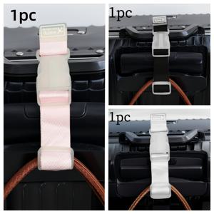 TEMU 여름 나들이 중 물건을 정리하는 데 이상적인 1/3 다기능 나일론 여행 가방 스트랩 및 백팩 스트랩 세트입니다. 손이 묶여 있지 않게 휴대할 수 있으며, 여행용 여행 가방을 위한 외부 후크와 조절 가능한 해제 버클이 특징입니다.