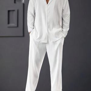 TEMU 남성용 캐주얼 스포츠 상하의 세트 (십자 국경)