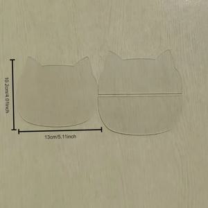 TEMU 고양이 동전 지갑, 투명 아크릴 재봉 템플릿, 친구와 가족을 위한 수제 선물