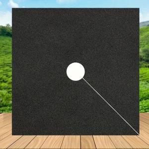 TEMU 잡초 제거 및 수분 유지용 풀 멀치가 포함된 부직포 플라스틱 재사용 가능 나무 보호 매트 20개