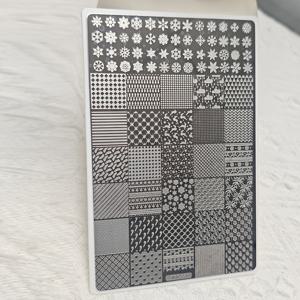 TEMU 플랜트 & 추상 디자인 네일 아트, 레이스 페탈, 나비, 만다라 스탬핑 플레이트 세트 - 폴리쉬 프린팅 스텐실 및 몰드 포함 DIY 네일 트랜스퍼 템플릿 패션 네일 아트 도구 1세트