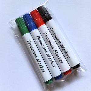 TEMU 지우지 못하는 영구 마커 4색 세트. 종이, 나무, 금속, 플라스틱, 고무 등에 적합한 필기용품