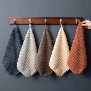 TEMU 2/5개 세트 고급 소프트 타월 - 초흡수성 퀵 드라이 핸드 타월 - 다용도 11.8 * 11.8인치 타월, 가정 욕실 및 일상 사용에 적합, 주방, 야외 활동 및 여행에 완벽