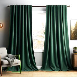 TEMU 네덜란드 수입 플란넬 커튼 1개, 침실 프라이버시 및 실내 장식용, 상단 로드 포켓 디자인 암막 커튼, 겨울 단열 커튼, 240gsm