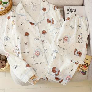 TEMU 여성용 귀엽고 달콤한 만화 장화와 긴바지 잠옷 세트, 가을에 완벽하며 외출복으로도 좋고, 에어컨 방에서 봄, 여름에 착용하기 적합합니다.