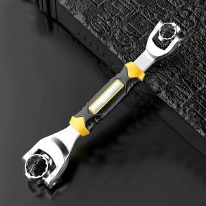 TEMU 52-in-1 다기능 소켓 렌치 세트입니다. 미끄럼 방지 편안한 그립과 360° 회전 헤드 디자인을 특징으로 하며, 견고하고 사용하기 쉬우며 가정용 및 전문 자동차 수리에 적합합니다.