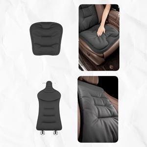 TEMU 2개 가죽 자동차 시트 쿠션 세트 - 통기성 & 편안한 등받이 + 시트 패드, 쉬운 분리 설치, 사계절 사용, 세척 간편, 세단/SUV/MPV/RV/트럭 호환, 블랙/브라운, 자동차 액세서리 & 휴일 선물