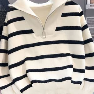 TEMU 레이저리 윈드 지퍼 외부 스웨터 코트 가을 패션 신상 루즈핏 브리프 파라그래프 베이스 코트