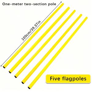 TEMU 민첩성 훈련용 축구공, 축구 및 농구 장애물 코스, 다양한 색상 옵션, 조합, 강아지 장애물 코스