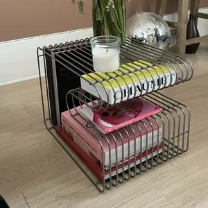 TEMU 1개 블랙 실버 골드 침대 옆 캐비닛, 소파 사이드 테이블, 코너 테이블 다기능 올인원 크리에이티브 메탈 커피 테이블, 거실 소파 사이드 수납 선반, 모던 침대 옆 테이블, 실버 스퀘어 커피 테이블