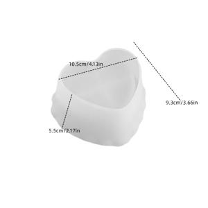 TEMU 레진 실리콘 몰드, 1개 물결 모서리 하트형 보관 상자 에폭시 레진 몰드, 하트 캔들 컵 몰드, 수제 석고 아로마 용기 몰드, 홈 데코 공예 용품