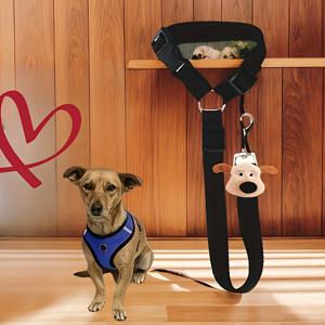 TEMU 1개 한정판 할로윈! 애완동물 차량 안전 리드, 소형 꽃무늬 나일론 스트랩, 1개 강아지 탈출 방지 장치, 완벽한 휴일 선물, 반려동물의 여행 안전을 지켜주세요