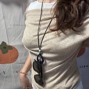 TEMU 1개 새로운 펜던트 목걸이 안경 프레임, 안경 로프, 휴대용 보관 끈, 패션 추가, 목걸이 안경 프레임/재미있는 디자인/정교함, 안경 벨트, 좋은 친구, 선물로 좋은 선택