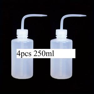 TEMU 4개 세트 스퀴즈 워싱 병 다육이 물주기 병 250ml 500ml 물뿌리기 병 스퀴즈 스프링클링 플라스틱 식물 세척 병 타투 병 스퀴즈 워싱 병
