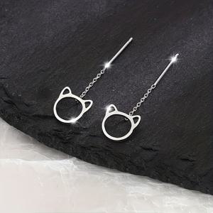 TEMU 귀여운 고양이 매달린 귀걸이 한 쌍 - 음악 페스티벌, 부활절, 파티, 일상 출퇴근, 여름, 해변 휴가에 적합