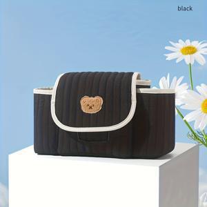 TEMU 1개 다기능 유모차 부착 가능한 기저귀 가방 - 캐리어 & 유모차 호환, 가볍고 조절 가능, 물티슈 홀더, 포켓, 정리함 포함 - 여행용 올인원 엄마 가방