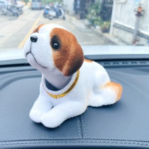 TEMU 차량용 흔들리는 강아지 장식품 | 성인용 장식 PE 피규어, 충전 불필요