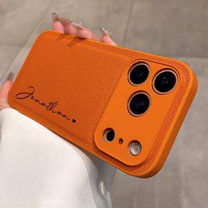 TEMU 휴대폰 케이스 - 커스텀 이름 DIY 텍스트 신상 스타일 리치 텍스처 폰 케이스, 아이폰 17 Pro Max / 17 Pro / 17 / Air 호환