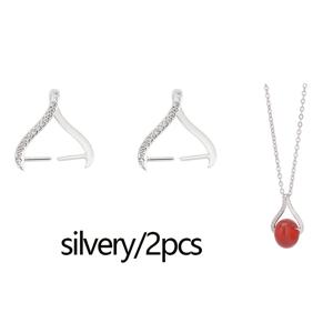 TEMU 2개 구리 펜던트 걸쇠 큐빅 합성 합성 합성 지르코늄 핀치 클립 베일 걸쇠 골든 실버 펜던트 핀치 베일 커넥터 공예 주얼리 목걸이 팔찌 귀걸이 펜던트 주얼리 제작용