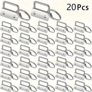 TEMU 메탈 테일 클립 스트랩, 벨트, 리본, 가방 랜야드, 우븐 스트랩, 손목 밴드 재료용, DIY 손목 키링, 가죽 랜야드, 팔찌 제작 액세서리