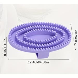 TEMU 2026년 신년 및 발렌타인데이를 위한 말용 청소 브러시, 목욕용 마사지 장갑, 말/애완동물에게 적합한 TPR 소재 브러시가 출시되었습니다. 이 빗은 균형 잡힌 경도 특징으로, 털 관리 및 마사지를 용이하게 합니다.
