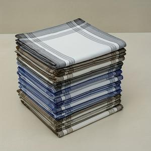 TEMU 12팩 심플 손수건, 흡수력 좋은 땀 수건, 웨딩 파티용 사각 손수건