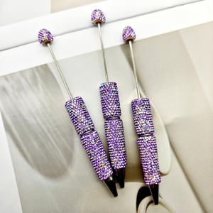 TEMU 스타가 박힌 장식 펜 3종 세트, 멀티컬러 믹스, DIY 크리에이티브 비즈 펜, 파티 선물 펜, 기념일 선물 추천, 오피스 필기구, 학용품