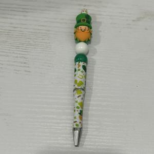 TEMU 1세트(4개) 비즈 펜, 성 패트릭 데이 3D 실리콘 비즈 아일랜드 축제 파티 장식 그린 샘록 루스 비즈