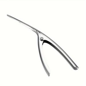 TEMU 튼튼한 스테인리스 스틸 게 및 새우 껍질 제거 도구 - 인체공학적 손잡이가 달린 견고한 레버 스타일 게톱, 날카로운 새우젓, 새우, 담수 게 껍질 제거 도구 - 세척이 용이한 주방 게 오프너