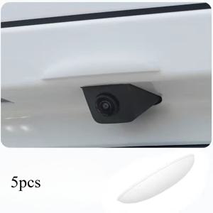 TEMU 5개입 차량 후방 카메라 레인 커버 - 강력한 광각 윈드스크린, 간편한 설치, 통합 디자인, 야간 투시, 비, 눈, 먼지, 새똥 및 잔해 보호에 적합 - 모든 세단, SUV와 호환