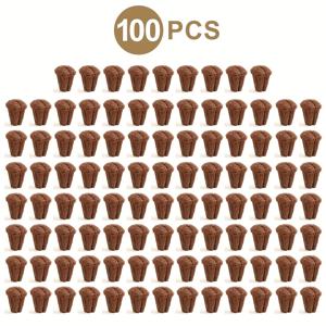 TEMU 105셀 및 128셀 종묘 트레이용 종자 발아 플러그 블록 /80/100개, 식물 및 꽃 복제 및 이식용, 원예 모종, 수경 재배 용품, 실내 원예 및 온실 수경 재배용 스펀지 플러그에 적합, 내구성 있는 식물 기질, 수경 재배 시스템과 호환 (씨앗 미포함)