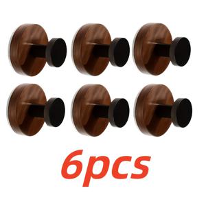 TEMU 월넛 6개 흡착식 화환 후크, 유리문/창문/문 뒷면/야외용 두꺼운 산호대 후크, 크리스마스/추수감사절/할로윈/독립 기념일/부활절/발렌타인데이/가을/여름/봄 범용 후크, 다용도 후크