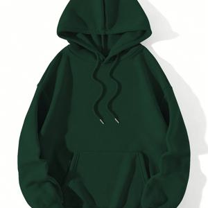 TEMU 여성용 캐주얼 패션 후드 스웨트셔츠, 사계절 루즈핏, 데이트, 모임, 출근에 어울리는 다용도 그린