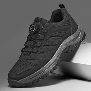 TEMU 남성용 피트니스 트레이닝화 - 묶을 필요 없는 회전 버클 클로저, EVA 안창이 있는 가벼운 하이킹 로드 런닝화 - 통기성 좋은 패브릭 갑피, 전지형 사계절 하이킹화 아웃도어 부츠 (캠핑 및 산악 트레일용)