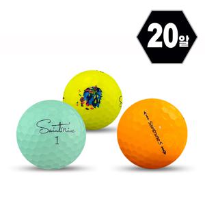 TEMU 무결점 완벽 새볼등급 20알 컬러혼합 로스트볼 골프공 NO재생 NO스크레치 NO낙서 NO로고 A+++급