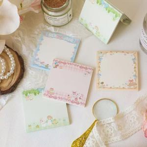 TEMU 4개 세트, 귀여운 농장 동물 스티커 메모지 120장 포함, 사랑스러운 카툰 디자인. 강력 접착력, 재사용 가능, 찢어지는 메모지로 다이어리, 플래너, 사무실, 학교, 가정용으로 이상적