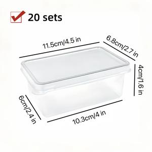 TEMU 플립탑 뚜껑이 있는 플라스틱 직사각형 디저트 박스 - 투명 , 케이크 & 초콜릿 포장용 컨테이너, , 카페, 주방용 - 위생적인 스위트 트릿 디스플레이 케이스