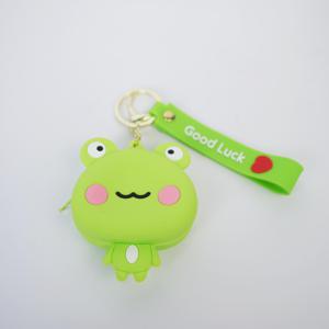 TEMU 귀여운 개구리 모양 실리콘 동전 지갑 (키체인 포함) - 동전, 열쇠, 이어폰 보관에 이상적인 가벼운 지퍼 파우치 - 매력적인 만화 디자인, 여성 및 동물 애호가를 위한 완벽한 선물, 애완 동물 액세서리