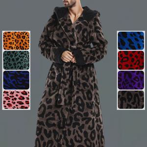 TEMU 2025 겨울 컬렉션 - 플리스 스타일 - 따뜻함 - 프린트 시리즈 - 남성용 신상 후드티 - 가을/겨울 시즌 - 넉넉하고 두꺼운 따뜻한 선물 세트 - 가을/겨울용 긴소매 - 조절 가능한 허리 벨트 특징 - 큰 포켓 - 섬유 - R