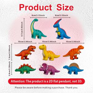 TEMU 8개 대형 만화 공룡 식기세척기 자석 스티커, 8가지 귀여운 공룡 디자인, 냉장고 장식, 식기세척기 장식, 차고 장식에 적합, 친구 및 가족을 위한 훌륭한 선물