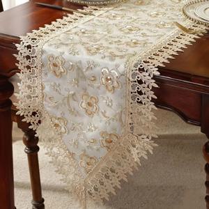 TEMU 유럽식 커피 테이블, TV 캐비닛, 식탁, 레이스 패브릭 테이블클로스, 미국식 화장대, 신발장 긴 커버 천, 크리스마스 이스터 테이블 플래그, 파티용 테이블매트 장식용 천