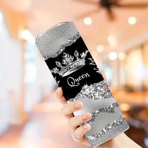 TEMU 20oz 스테인리스 스틸 보온 텀블러 뚜껑 포함 - 코코넛 트리 디자인, 커피 및 여행에 완벽, 여성 및 소녀를 위한 이상적인 선물, 사계절에 적합, 보온 커피 텀블러