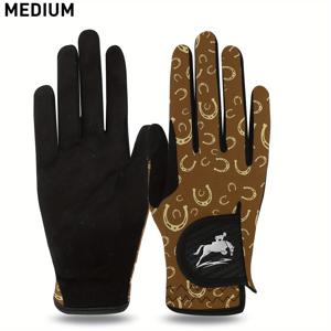 TEMU 여성용 승마 장갑, 승마용 메쉬 통기성 경량 컬러 세트, 여름용 편안한 그립