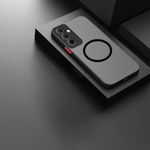 TEMU 휴대폰 케이스 - 삼성 갤럭시 M55 A55 A25 A35 A15 A05 A05S용 프로스트 폰 케이스, 삼성 A55 M55 A25 A05 A05S A15 풀 패키지 무선 충전 보호 케이스, 낙하 방지 하드 케이스