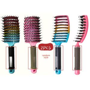 TEMU 2개 엉킴 방지 브러시 강모 헤어 브러시, 엉킴 방지 브러시, 엉킴 풀기 브러시 강모 브러시, 유연한 엉킴 풀기 빗, 여성용 엉킴 풀기 빗, 엉킴 방지, 마사지 속통 빗 - 결혼식/어머니의 날 선물