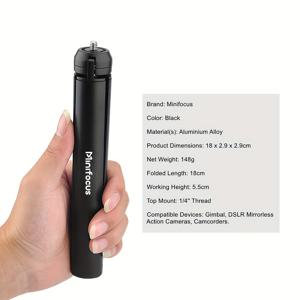 TEMU 메탈 미니 삼각대, 1/4