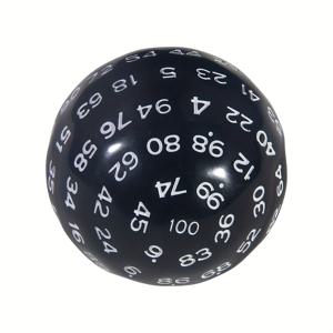 TEMU 100면 주사위, D100 주사위, 100면 큐브, D100 게임용 주사위, 컬러 100면 큐브
