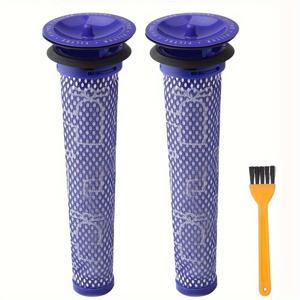 TEMU 다이슨 무선 진공청소기 필터 교체 키트 - 2+1개, V6, V7, V8, DC58, DC59, DC61, DC62 모델 호환, 프리 모터 필터 #965661-01