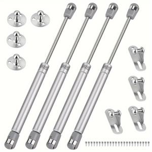 TEMU 200N/44 Lbs 가스 압력 지지대 4개, 슬로우 리프트 지지대, 고강도 가스 스프링, 캐비닛 도어 장난감 상자 지지대, 소프트 클로즈 힌지, 리프트 스프링, 플립탑 가스 지지대