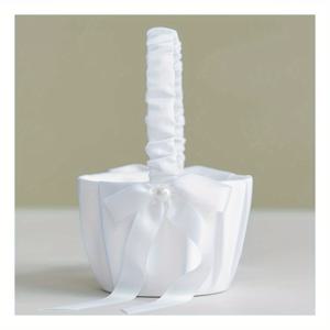 TEMU 1개/2개 웨딩 플라워 바스켓, 새틴 리본 플라워 바스켓 펄 컬렉션 - 화이트 소형 플라워 바스켓, 할로윈, 크리스마스 이벤트 & 파티 용품, 크리스마스, 새해, , 파티 이벤트용